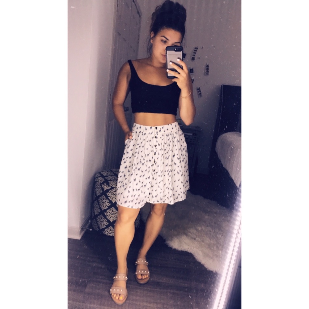 Ezra Llama Print Skirt